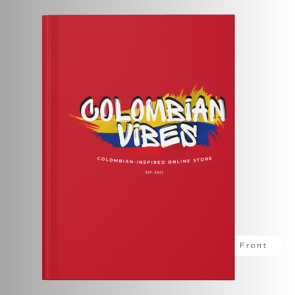 The Matte Touch Journal Hardcover Red Colombian Vibes Official