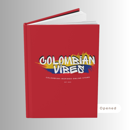 The Matte Touch Journal Hardcover Red Colombian Vibes Official