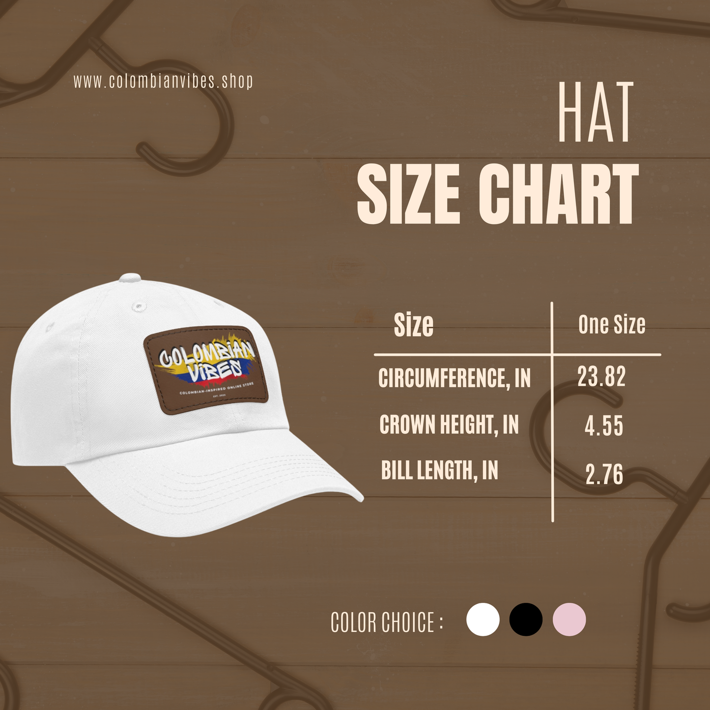 Colombian Vibes Official Hat with Leather Patch